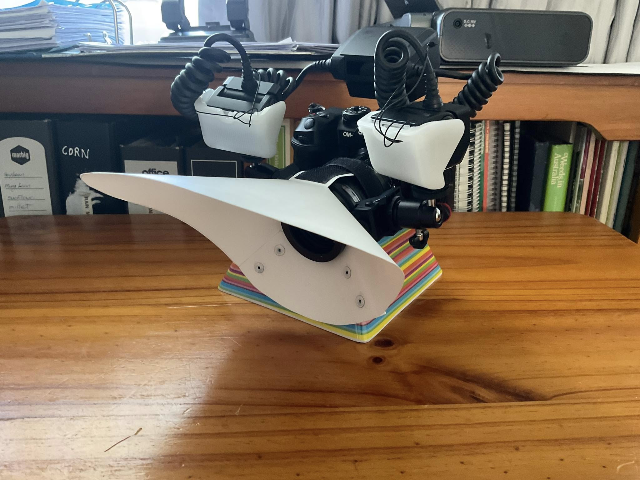 KR-TF macro diffuser mounted on an Olympus 60mm macro lens with the Olympus STF-8 twin flash.